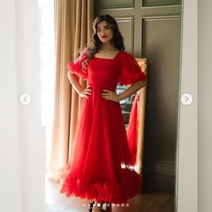 Ivy City Co Kendy Dress In Red Size 10- NWT